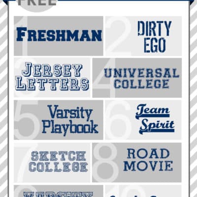 FREE font Friday | Collegiate Fonts