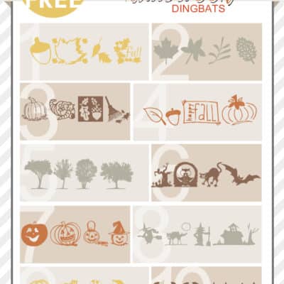 Fall & Halloween Dingbat Fonts | Free Font Friday