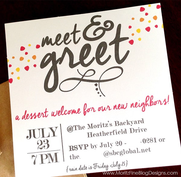Meet & Greet Free Printable Invitation