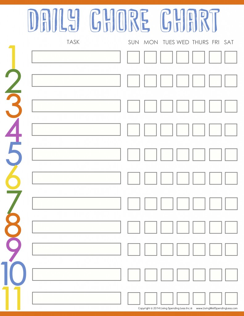 Best Chore Charts For Kids Free Printables Included