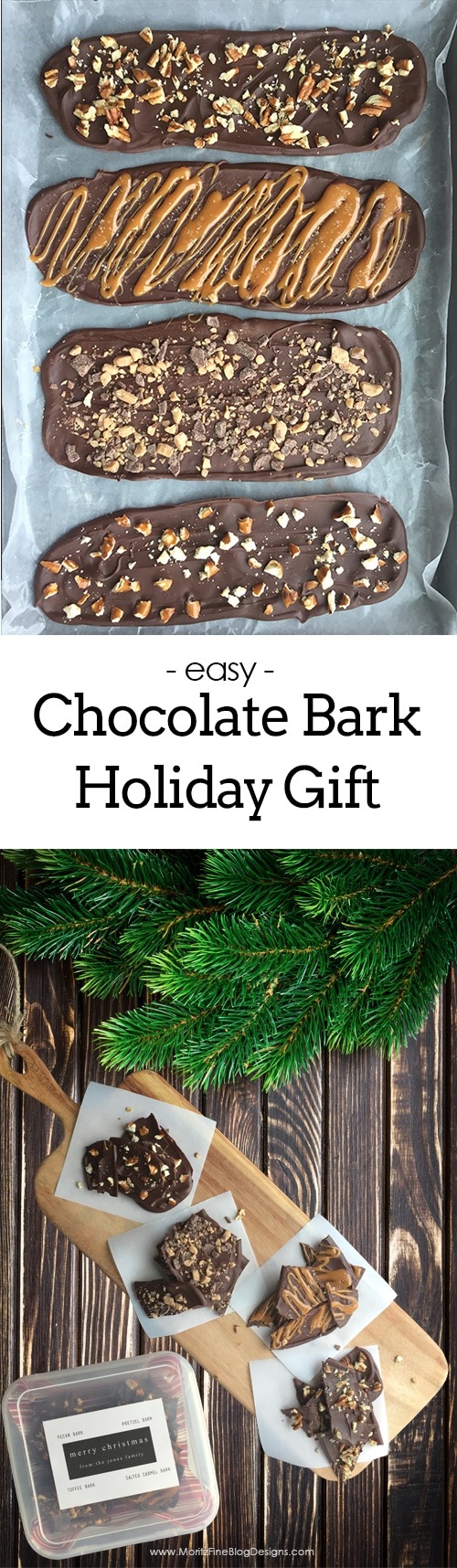 chocolate bark recipe | edible holiday gifts | homemade gifts | holiday gifts | free printable