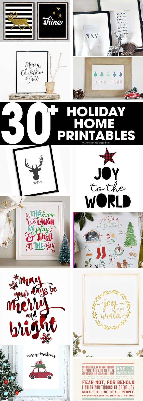Christmas home decor | Christmas printable signs | Christmas printables | printable signs | free printables