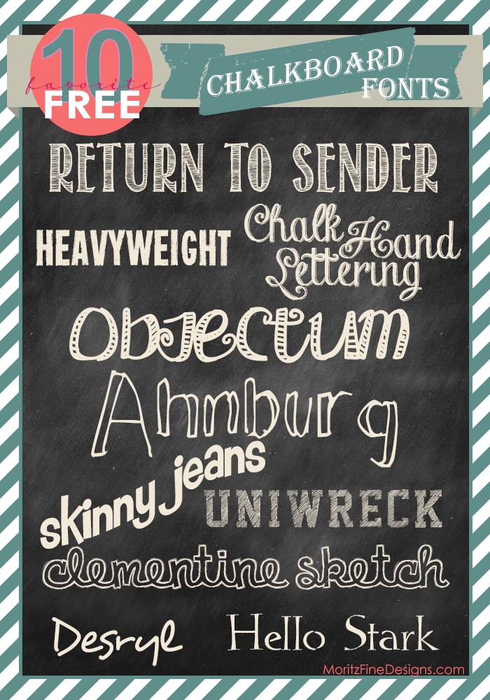 chalkboard fonts free