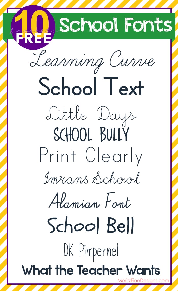 schoolfonts