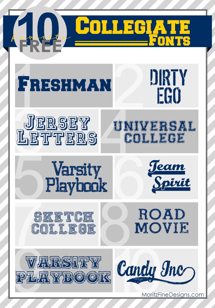 Free Collegiate Fonts