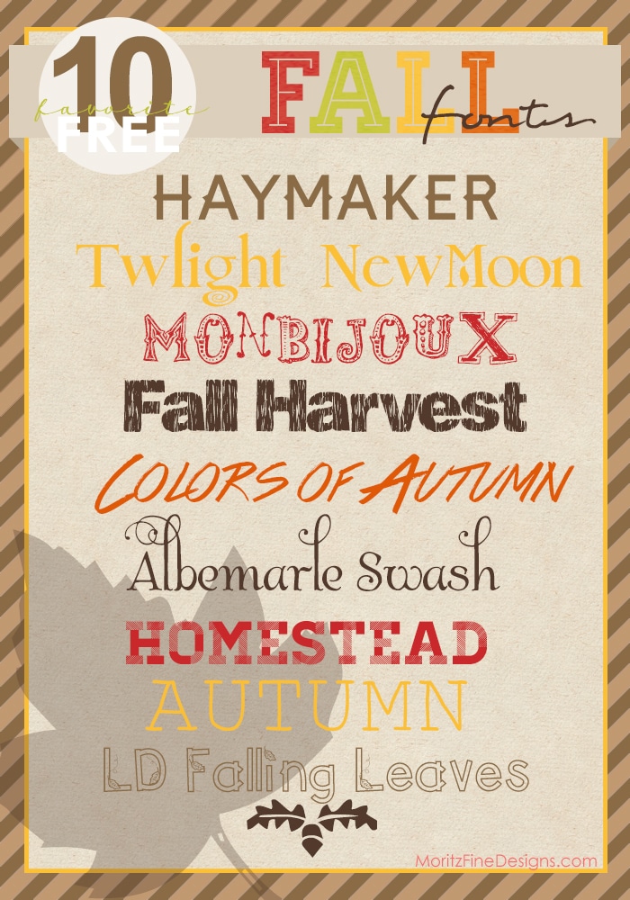 Best Fall & Autumn Fonts