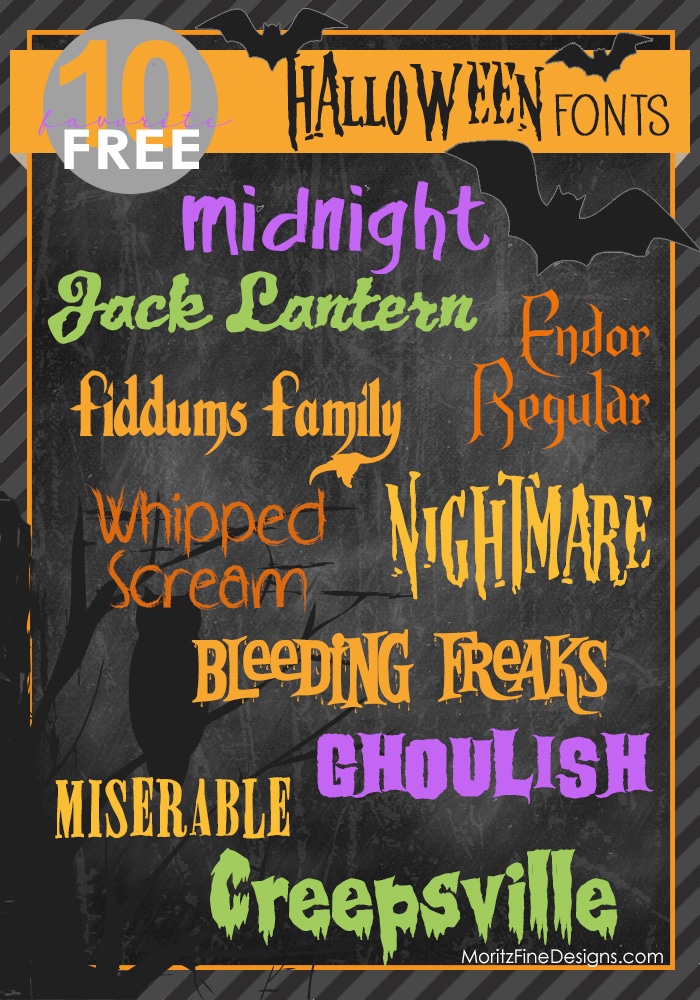 The best spooky, creepy and scary free halloween fonts for you to download!