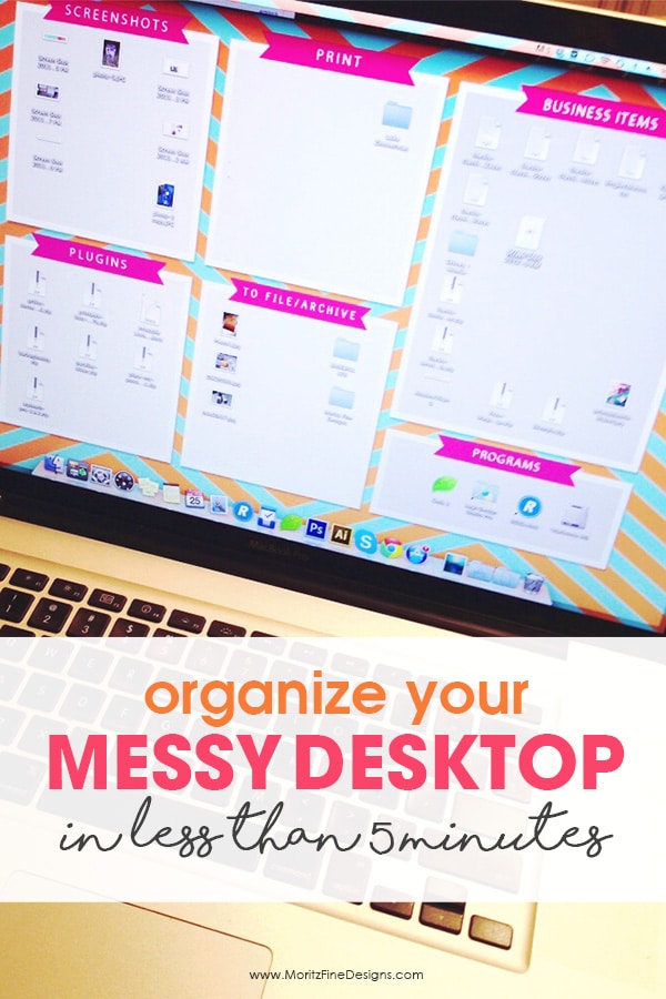 clean up your computer | simple desktop computer organization | computer desktop organizer | quick & easy computer cleaning