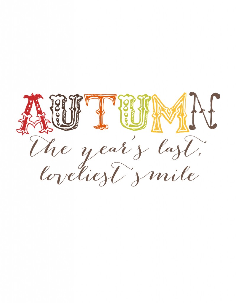 Free Fall Printables | Autumn Decor for your Home