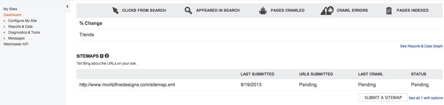  Submit A Sitemap to Bing Webmaster Tools