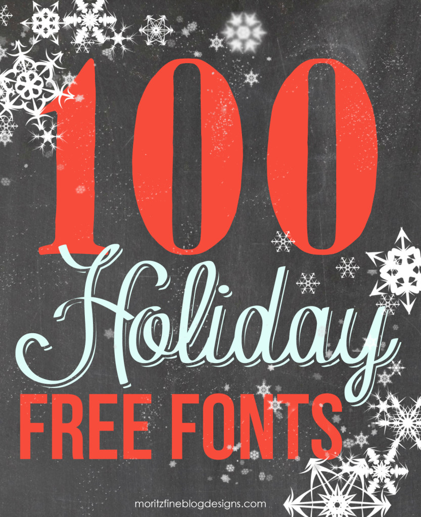 100 Best Holiday Free Fonts