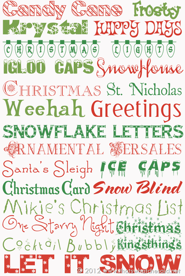 Best Holiday Free Fonts