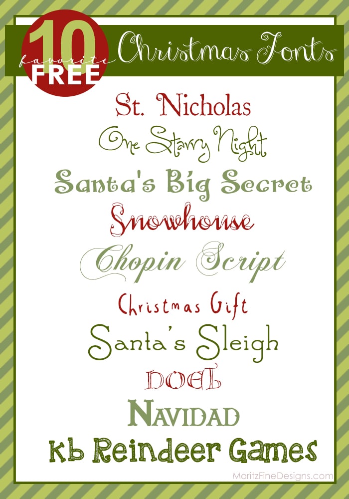 Top 10 Best Christmas Fonts | Free Font Friday