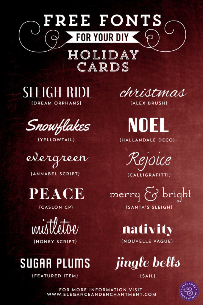 More than 100 Free Holiday Fonts