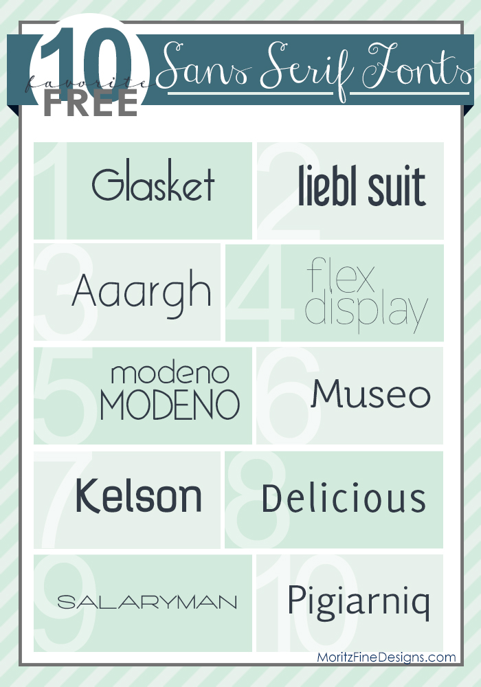 Best Free Sans Serif Fonts