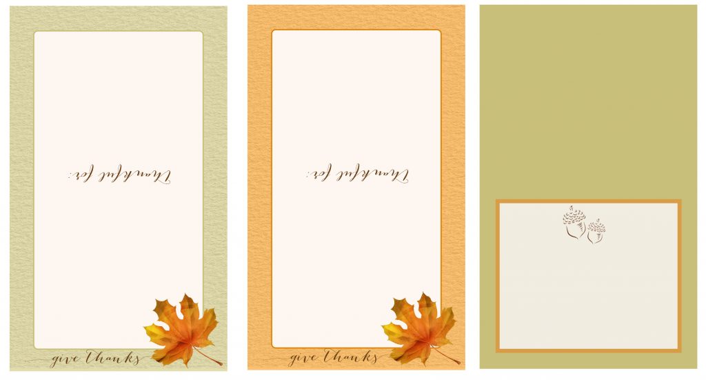 Thanksgiving Table Place Card