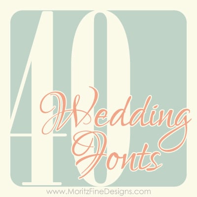 40weddingfonts