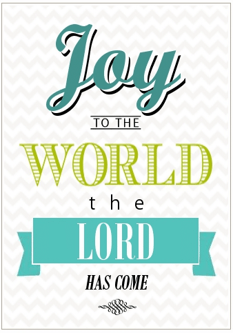 Joy to the World Free Holiday Printbale