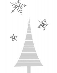 free christmas tree printable art