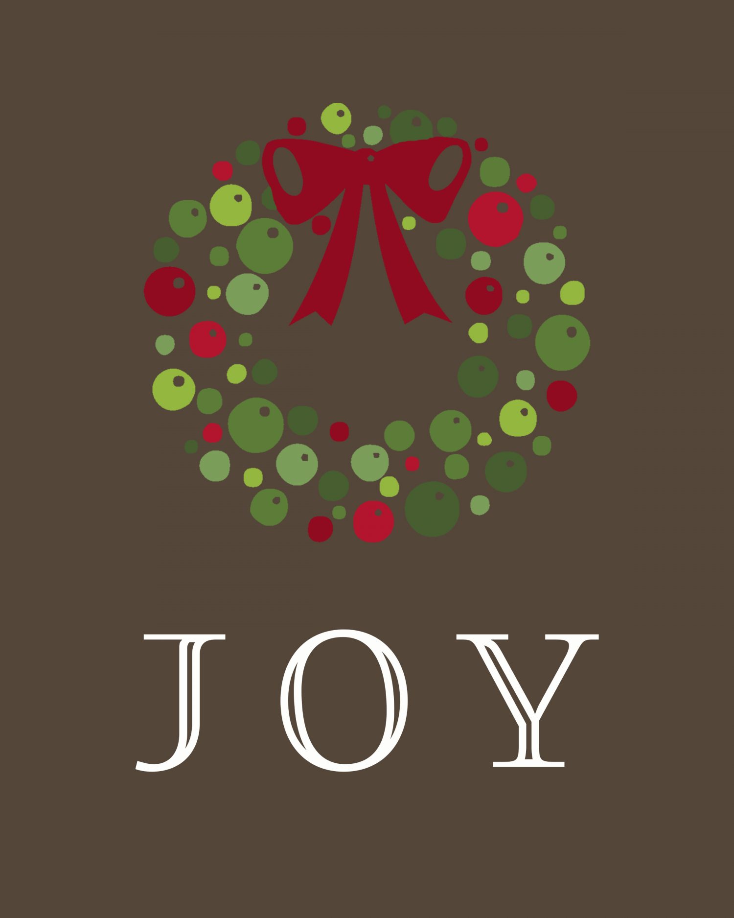 Holiday Joy Free Printable  Moritz Fine Designs