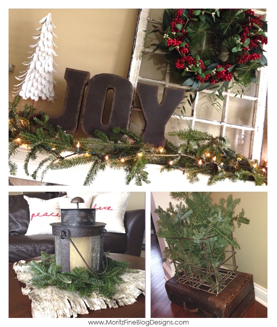 Pinterest Inspired Christmas | Inexpensive holiday decorating