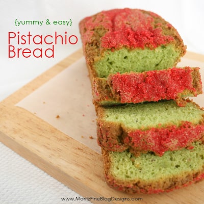 Yummy Pistachio Bread, perfect for Christmas! & Free Printable Gift Tag