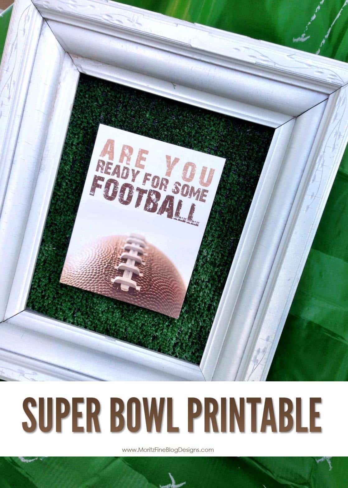 Super Bowl Printable and Invitation. Great for your Super Bowl Party, download and print! Customizable Football Invitation for any football party.