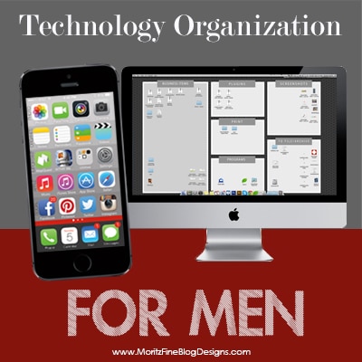 Technology Organization for Men, part 2…{DESKTOP ORGANIZATION}