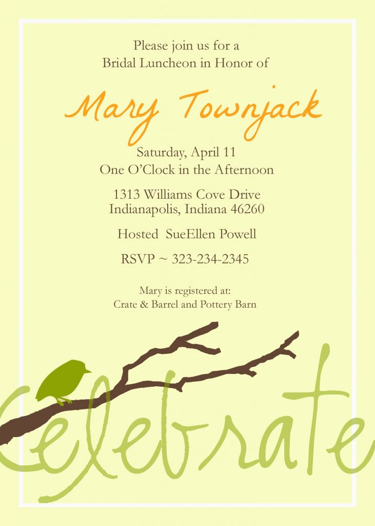 free customizable bridal shower invitations | www.MoritzFineBlogDesigns.com