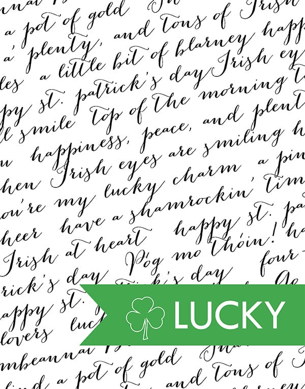 Use this Free Printable St. Patrick's Day Decor in your home or it would be perfect for your St. Patrick's Day Party. 