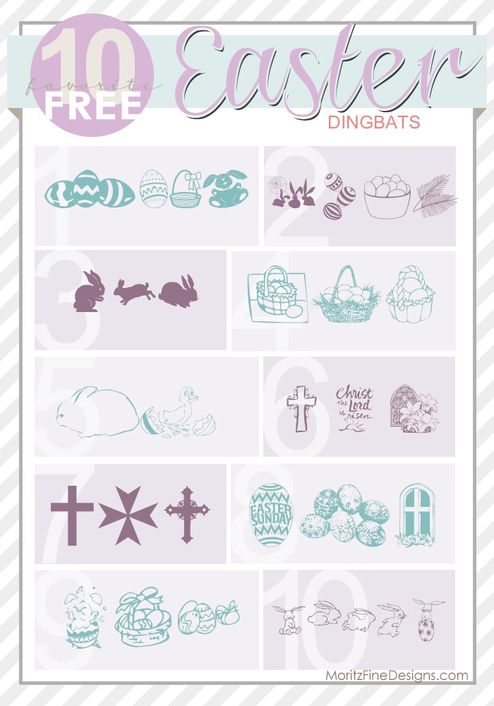 Best ever Free Illustrated Easter Fonts