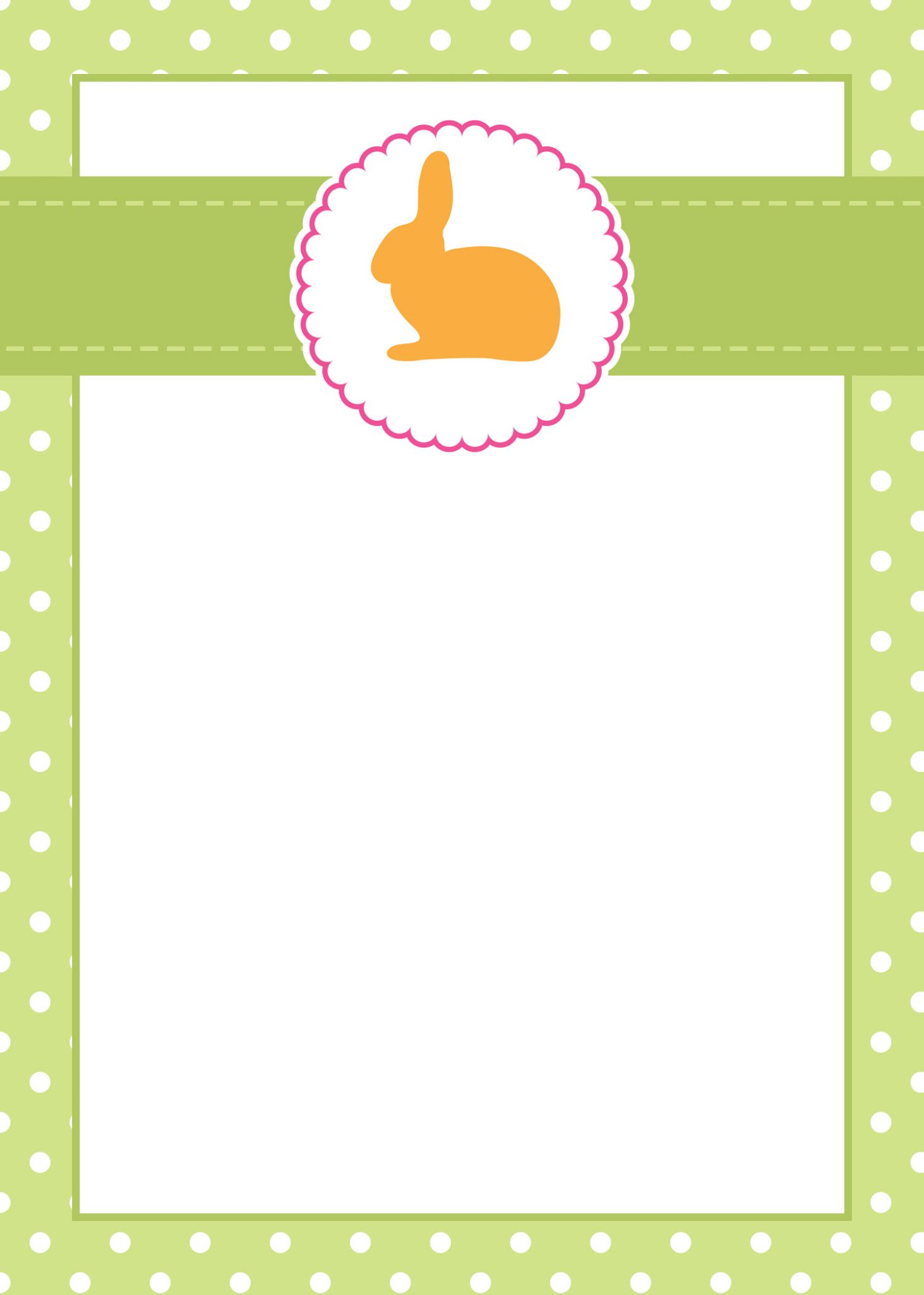 Blank Easter Invitation Template