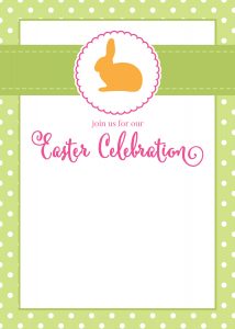 Free Customizable Easter Invitations