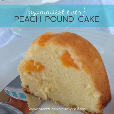 Yummiest Ever {Peach} Pound Cake