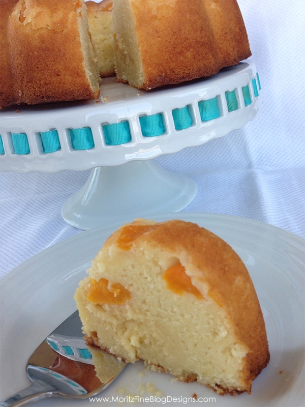 Yummiest Ever {Peach} Pound Cake