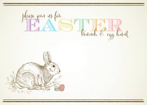 Free Customizable Easter Invitations