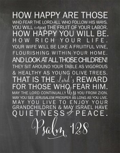 Psalm 128 Printable for your Home