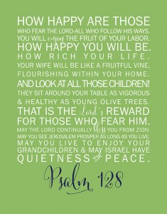 Psalm 128 Printable for your Home