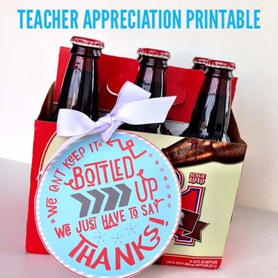 Teacher Appreciation Gift Free Printable