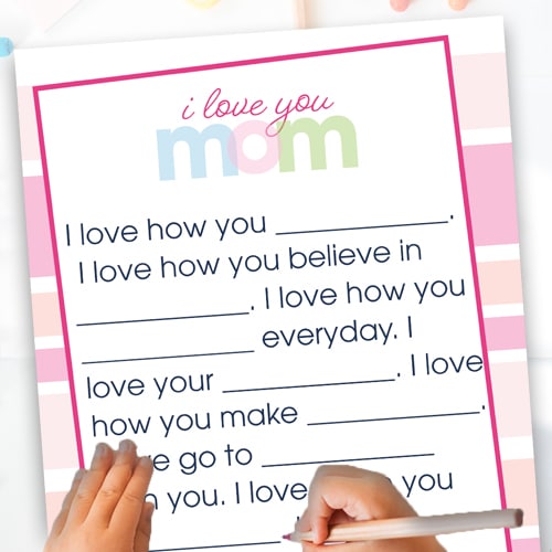Your mom or grandma will love this personalized-by-you Mother's Day Printable. This Mother's Day Printable is free and perfect for all ages !