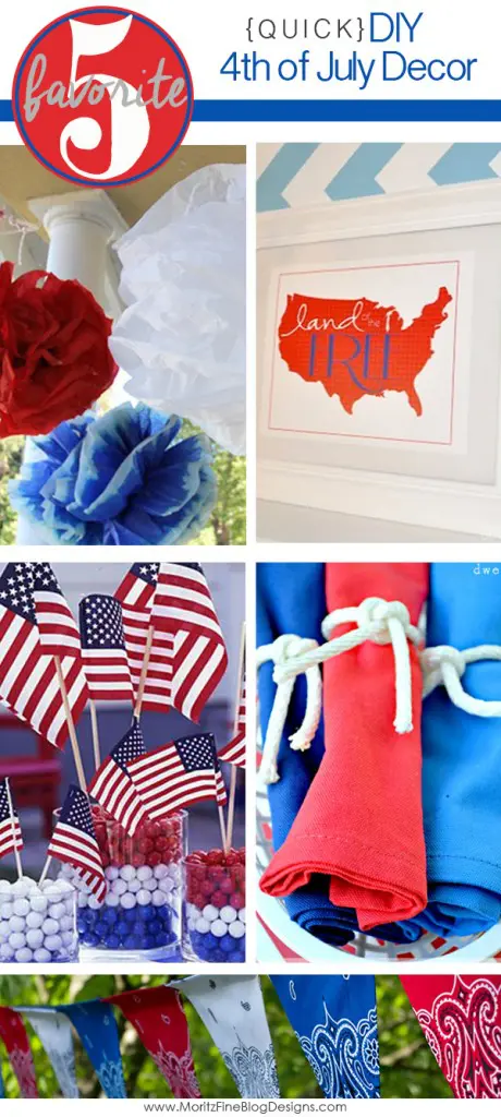 DIY Quick 4th of July Decorations