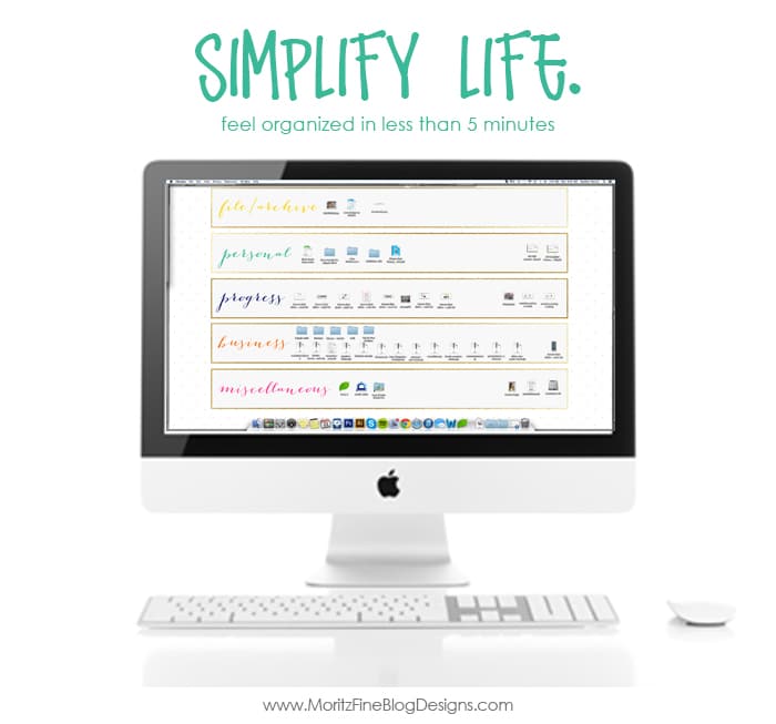 Simple Computer Desktop Organization