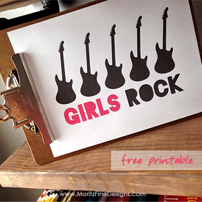 girls rock sign | boys rock sign | kids bedroom | bedroom decor | free printable