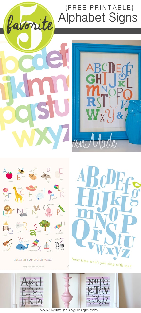 Alphabet Printables |Friday Favorite 5