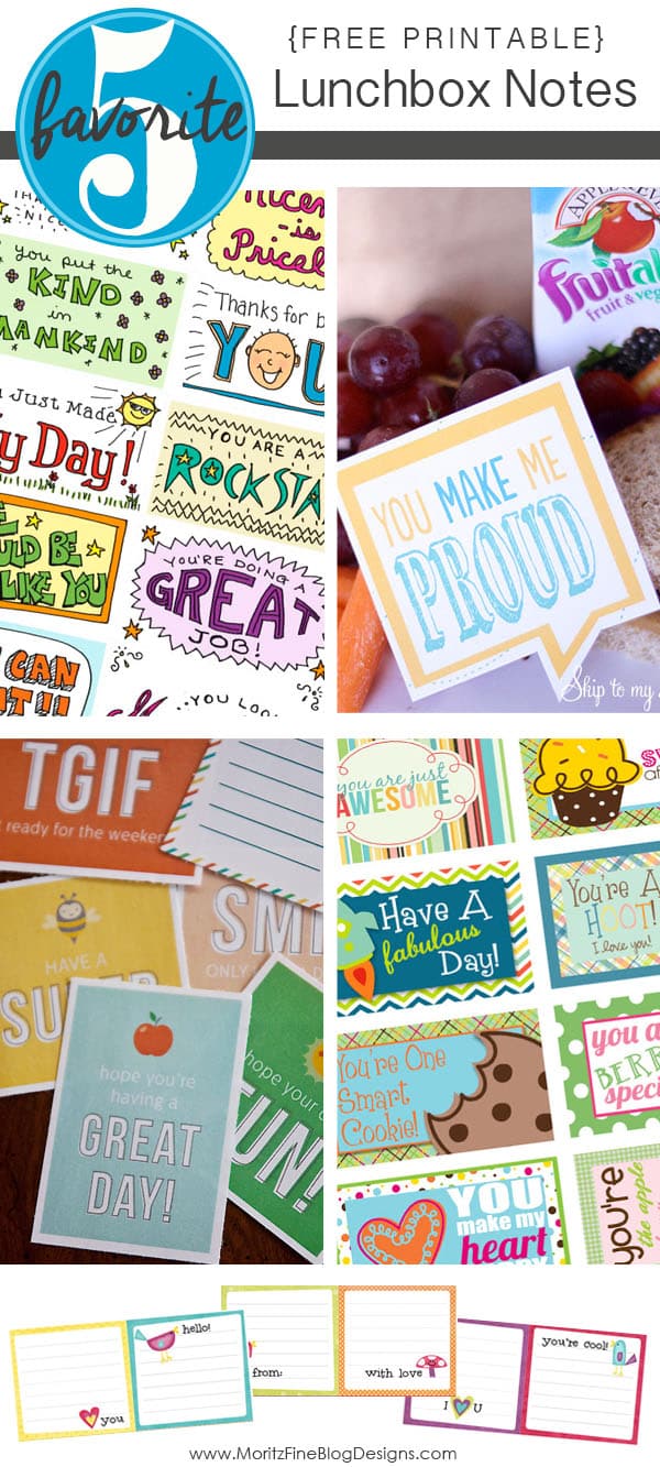 Free Printable Lunchbox Notes