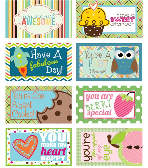 Free Printable Lunchbox Notes