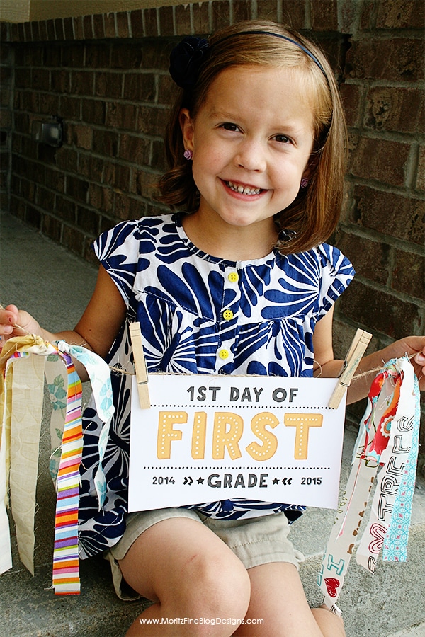 First Day of School Printable Sign