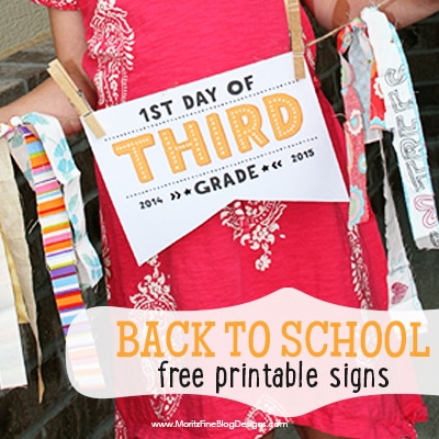 First Day of School Printable Sign
