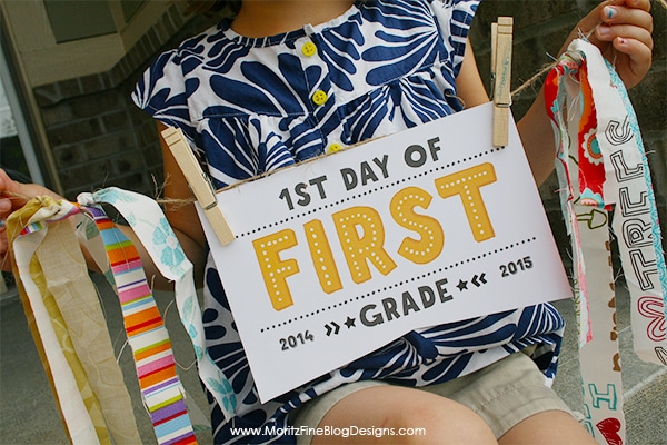 First Day of School Printable Sign