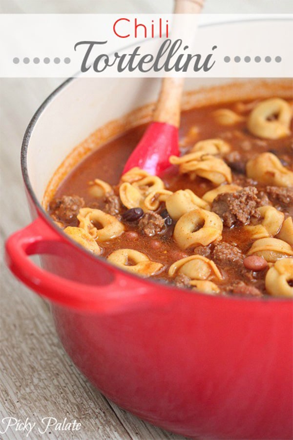 Hearty Chili Recipes to satisfy your hunger. You will be sure to find something you love with this Chili Tortellini